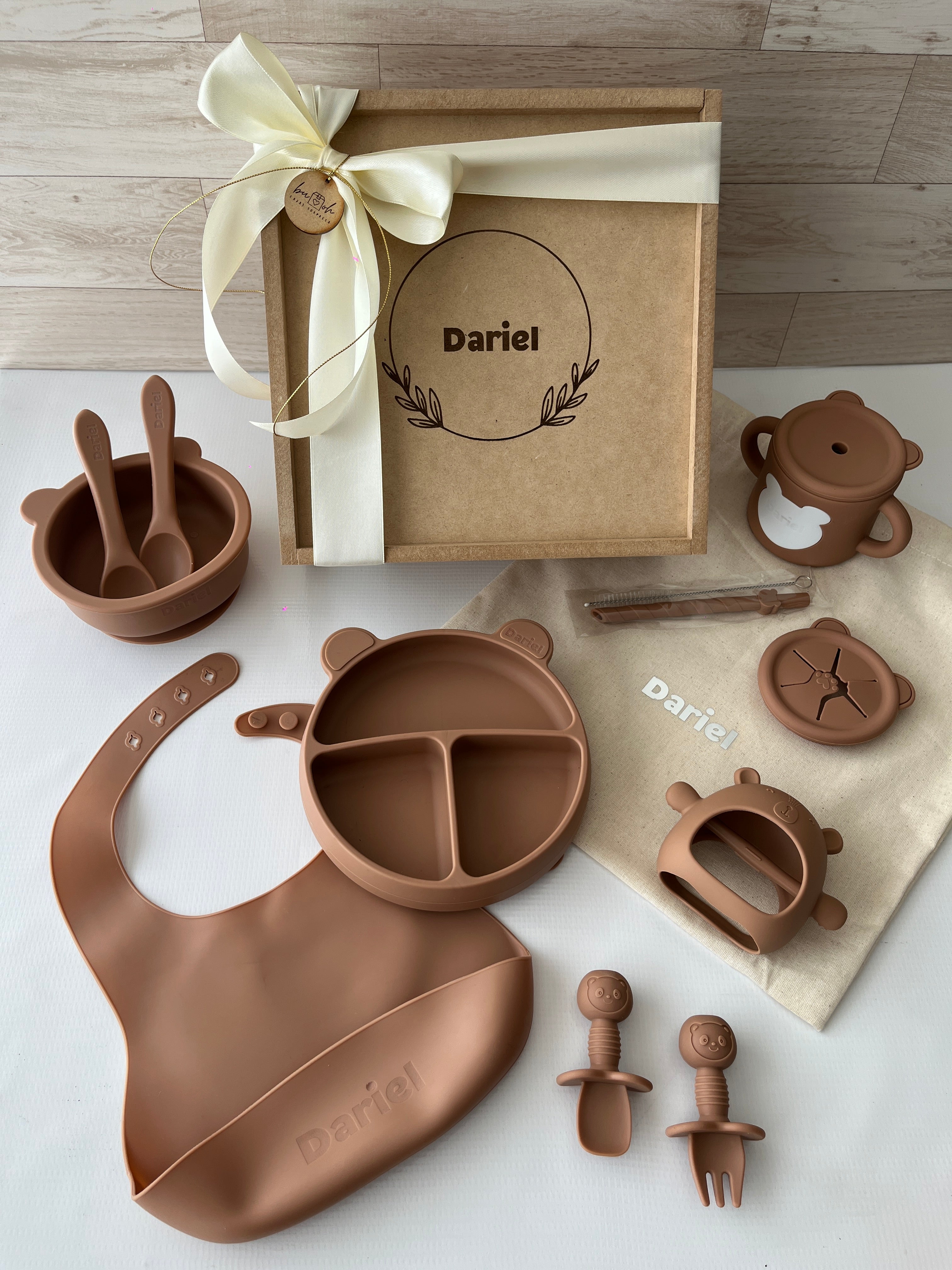 Vajilla para bebé oso