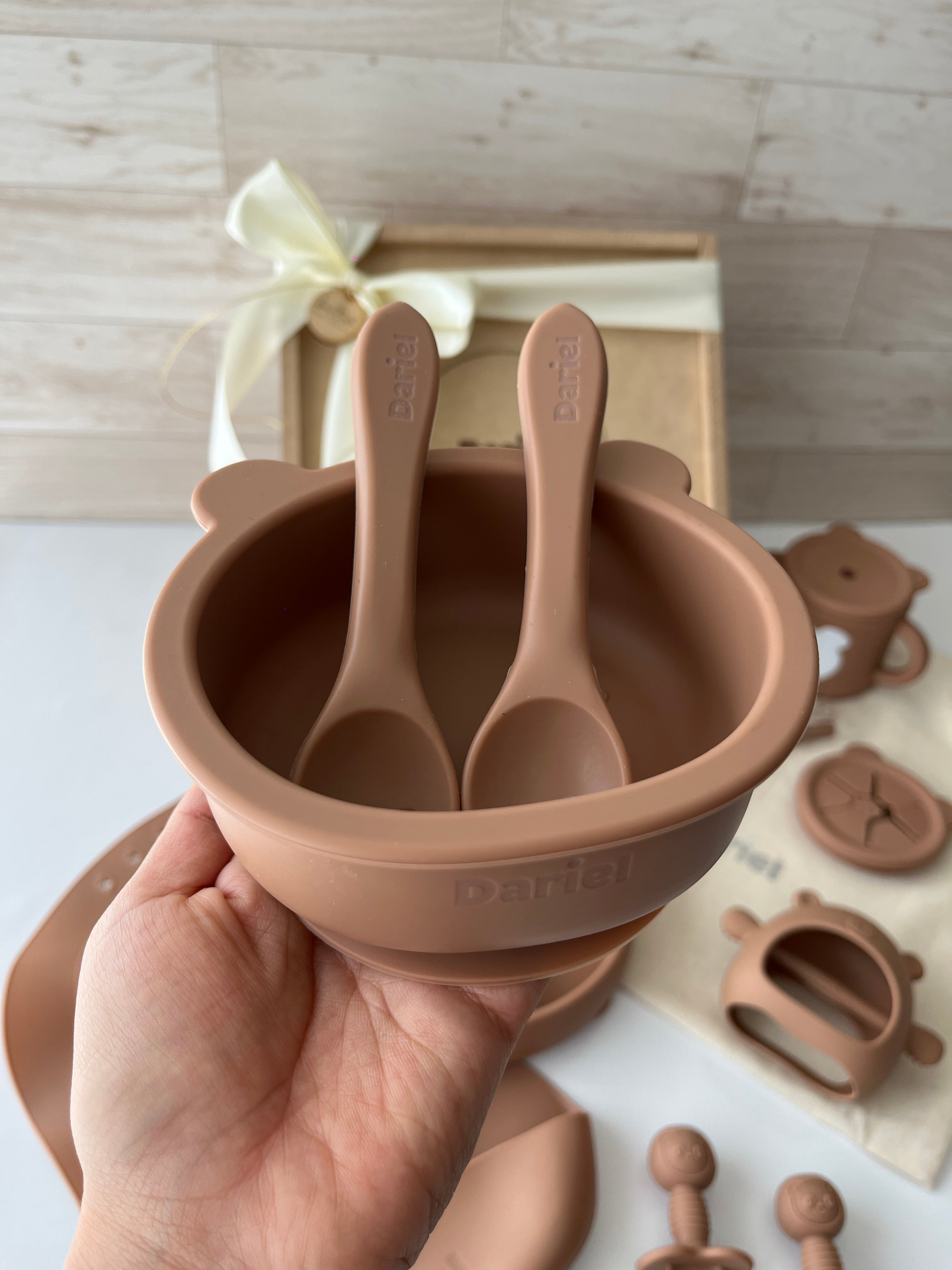 Vajilla para bebé oso