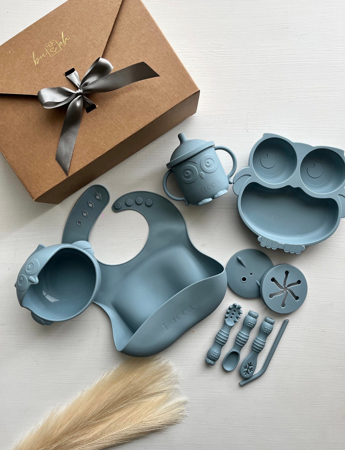 Vajilla para bebé búho