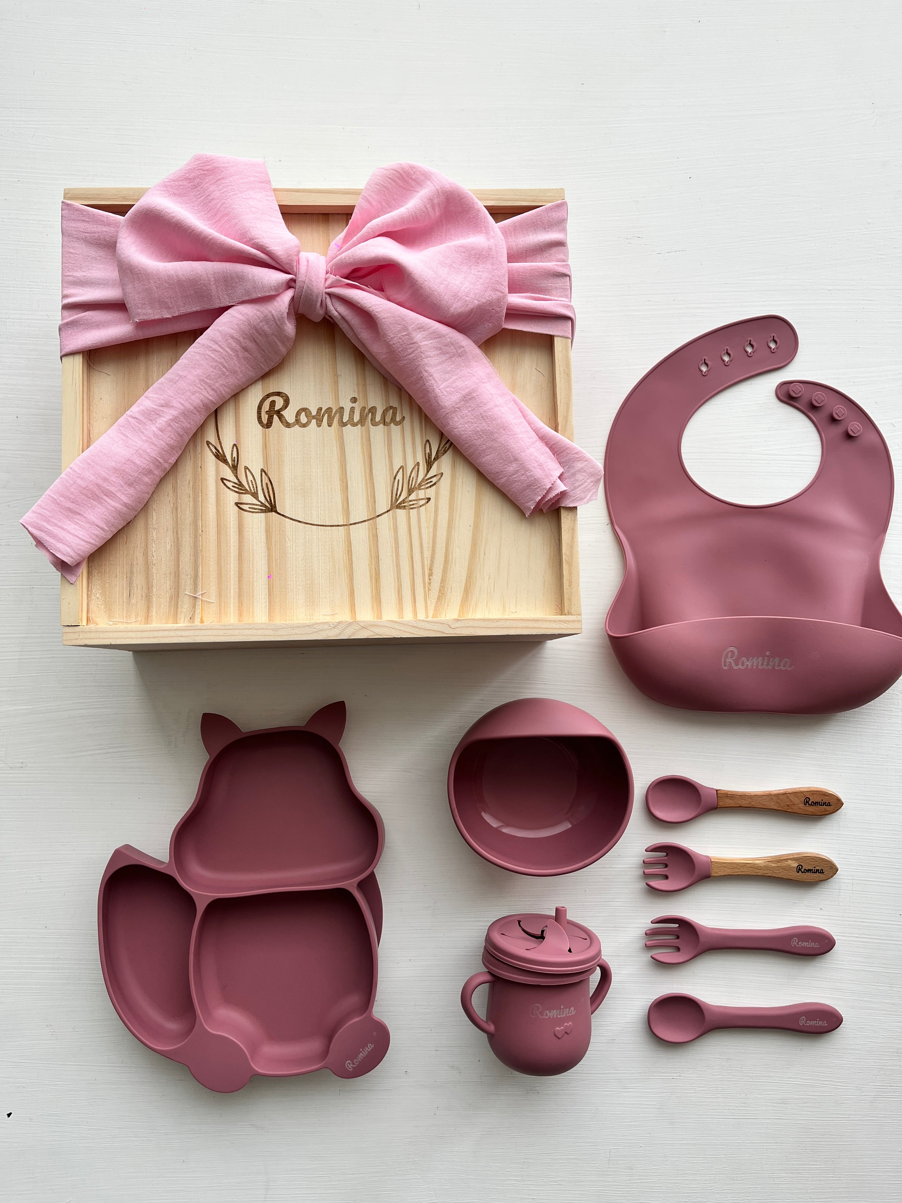 Vajilla para bebé ardilla