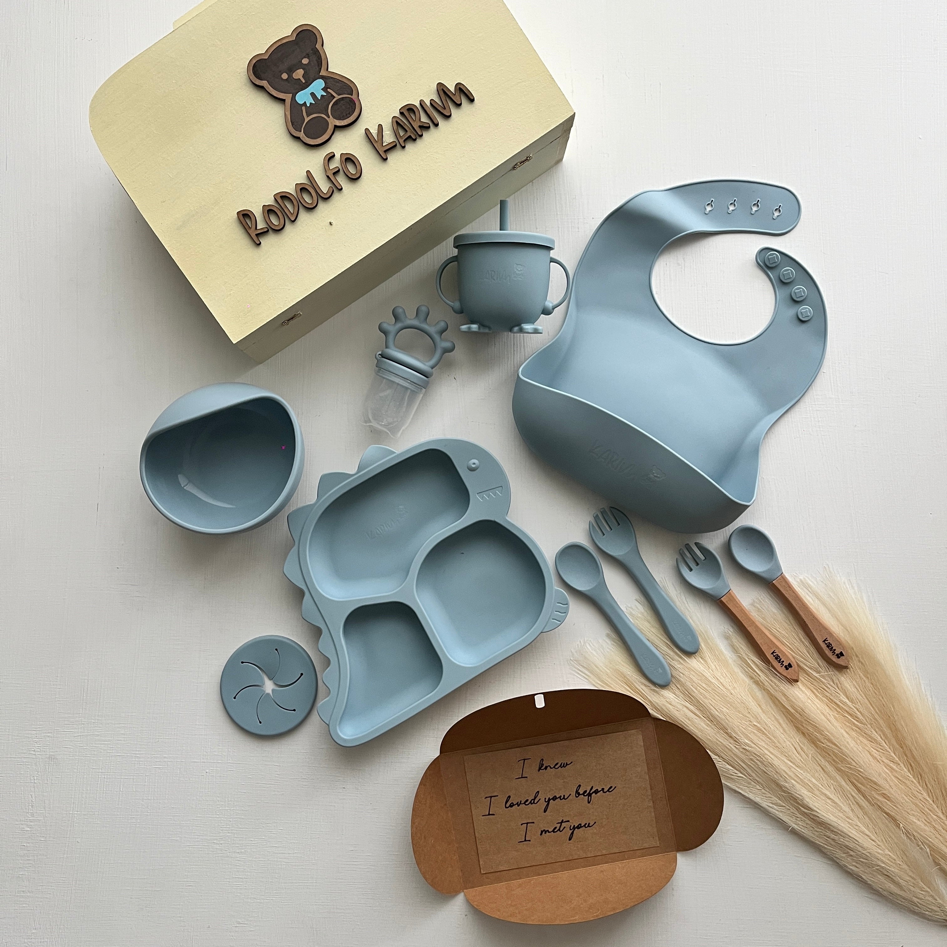 Vajilla para bebé dinosaurio