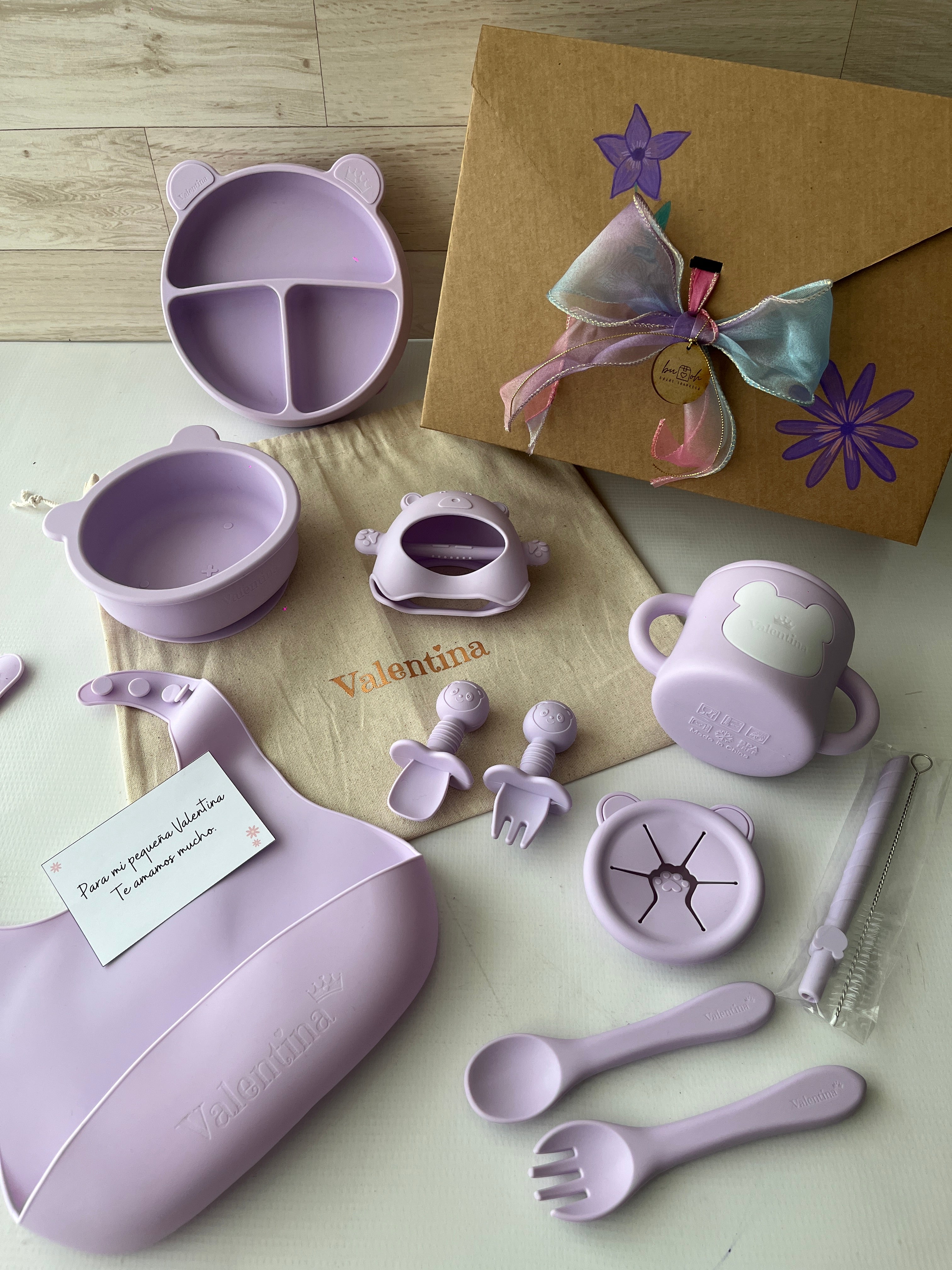 Vajilla para bebé oso