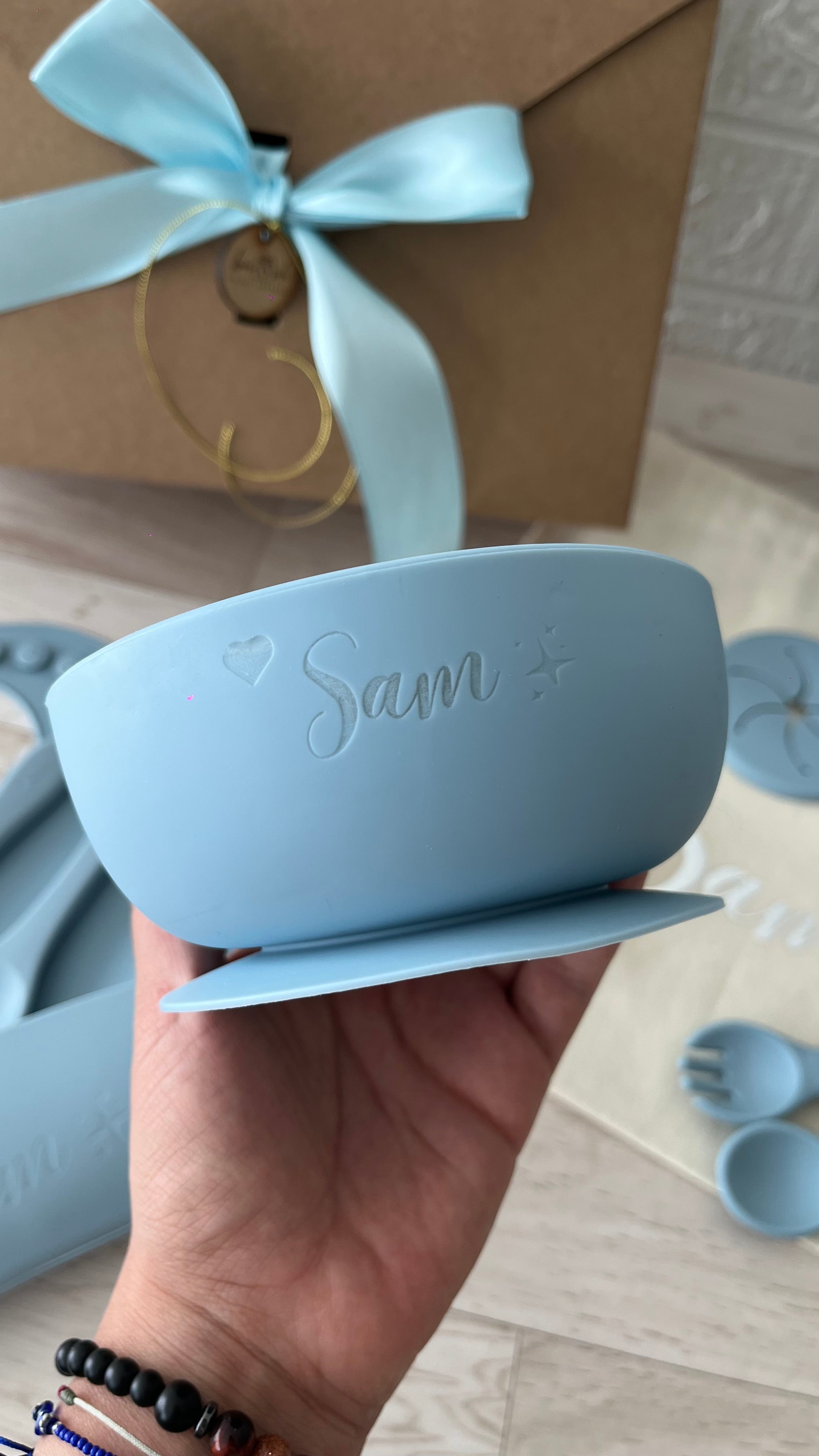 Vajilla para bebé personalizada dinosaurio multiforma